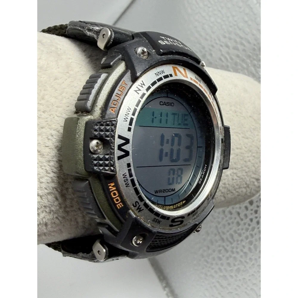 Casio SGW-100B World Time New Battery Mens Digital Watch 45MM 8.5